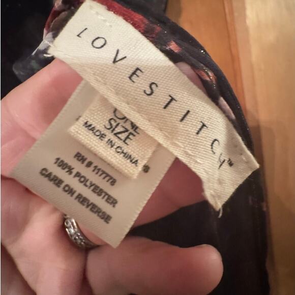 Love Stitch Kimono One Size Floral Sheer Flowy Cover Up Duster Cardigan - Picture 3 of 3